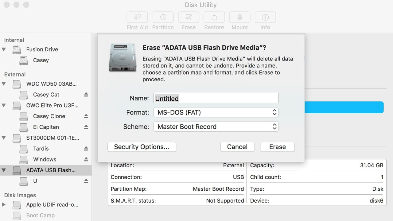 External hard drive mac format
